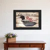 Homezia Rustic Retreat Black Framed Print Wall Art