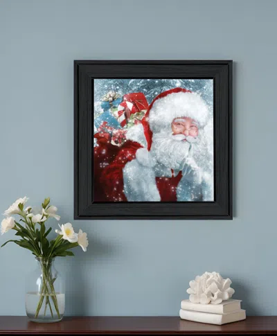 Homezia Santas Presents 3 Black Framed Print Wall Art