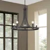 Homezia Sawyer 5-light Matte Black Chandelier