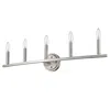 Homezia Sawyer 5-light Satin Nickel Vanity
