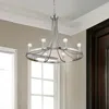Homezia Sawyer 8-light Satin Nickel Chandelier