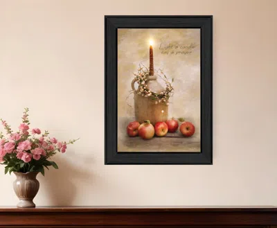 Homezia Say A Prayer 2 Black Framed Print Wall Art