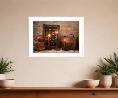 Homezia School Nights 2 White Framed Print Wall Art