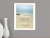 Homezia Sea Fever White Framed Print Wall Art