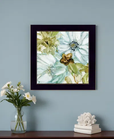 Homezia Sea Glass Garden I 1 Black Framed Print Wall Art