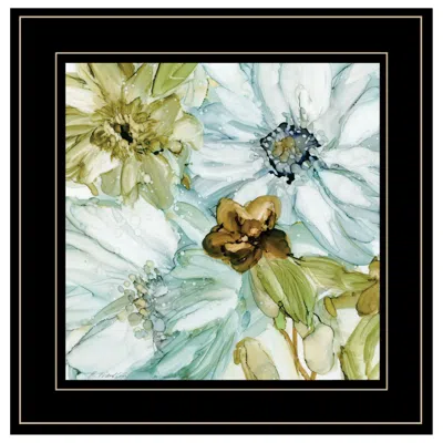 Homezia Sea Glass Garden I 3 Black Framed Print Wall Art