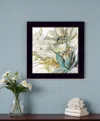 Homezia Sea Glass Garden Ii 1 Black Framed Print Wall Art