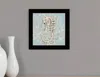 Homezia Seahorse And Coral Black Framed Print Wall Art