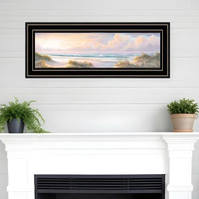 Homezia Seascape Ii 3 Black Framed Print Wall Art