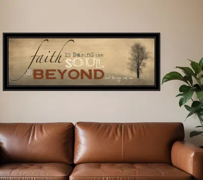 Homezia Sepia Tree Black Framed Print Wall Art