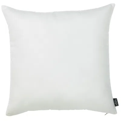 Homezia Set Of 2 Bright White Brushed Twill Decorative Throw Pillow Covers