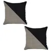 Homezia Set Of 2 Brown Houndstooth Pillow Covers