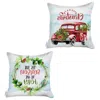 Homezia Set Of 2 Merry Christmas Tis The Season Thow Pillow Covers