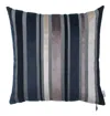 Homezia Set Of 2 Midnight Variegated Stripe Decorative Pillow Covers