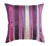 Homezia Set Of 2 Purple Varigated Stripe Decorative Pillow Covers