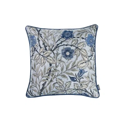 HOMEZIA SET OF 2 SQUARE BEIGE FLORAL THROW PILLOW COVERS