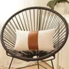 Homezia Set Of 2 White And Brown Boho Throw Pillow Covers