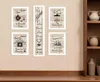 Homezia Set Of Five Kitchen Friendship 4 White Framed Print Kitchen Wall Art