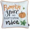 Homezia Set Of Four 18" Orange Green Pumpkin Halloween Throw Pillow Covers