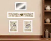 Homezia Set Of Four Love Of Nature Kitchen 5 White Framed Print Kitchen Wall Art