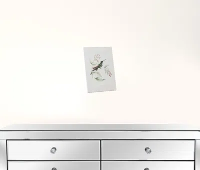 Homezia Set Of Four White Hummingbird Wall Decor