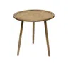 Homezia Set Of Three 24" Brown Round End Tables