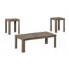 Homezia Set Of Three 44" Taupe Coffee Table