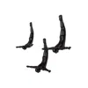 Homezia Set Of Three 7" Black Diver Resin Wall Decor