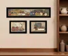 Homezia Set Of Three Country Kitchen 2 Black Framed Print Kitchen Wall Art