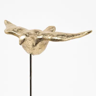 Homezia Set Of Three Gold Bird Sculptures