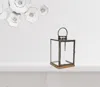 Homezia Set Of Three Gray Flameless Floor Lantern Candle Holder