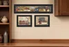 Homezia Set Of Three Kitchen Black Framed Print Kitchen Wall Art
