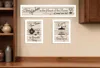 Homezia Set Of Three Kitchen Is The Heart Of Home White Framed Kitchen Wall Art