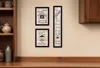 Homezia Set Of Three The Kitchen Collection I 3 Black Framed Print Kitchen Wall Art