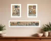 Homezia Set Of Three Where Family And Friends Gather 2 White Framed Print Wall Art