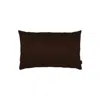 Homezia Set Of Two 12" X 20" Brown Zippered Polyester Lumbar Pillow Cover