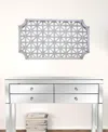 Homezia Set Of Two 19" X 1" Gray Solid Wood Wall Decor