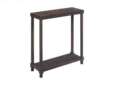 Homezia Set Of Two 22" Espresso Solid Wood End Tables With Shelf