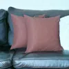 Homezia Set Of Two 22" X 22" Light Pink Polyester Zippered Pillow Cover