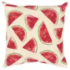 Homezia Set Of Two 22" X 22" Red Indoor Outdoor Throw Pillow Cover & Insert