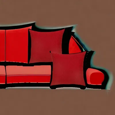 Homezia Set Of Two 22" X 22" Red Polyester Zippered Pillow Cover