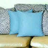 Homezia Set Of Two 26" X 26" Sky Blue Polyester Zippered Pillow Cover