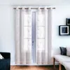 Homezia Set Of Two 84" Blush Boho Embroidered Window Panels