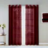 Homezia Set Of Two 84" Burdy Solid Modern Window Panels