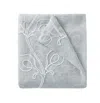 Homezia Set Of Two 84" Silver Boho Embroidered Window Panels