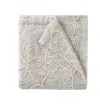 Homezia Set Of Two 84" Tan Floral Embroidered Window Panels
