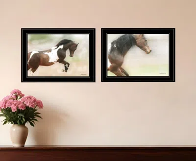 Homezia Set Of Two A Wild Kookie 2 Black Framed Print Wall Art