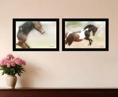 Homezia Set Of Two A Wild Kookie 3 Black Framed Print Wall Art