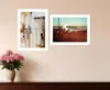 Homezia Set Of Two Abstract Flight 1 White Framed Print Wall Art