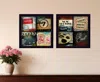 Homezia Set Of Two At The Movies Black Framed Print Wall Art